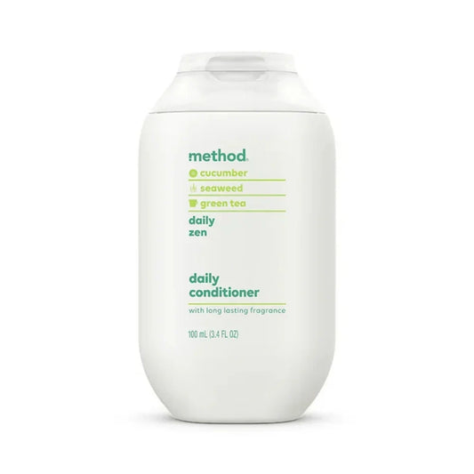 Method Travel Size Shampoo & Conditioner Set, Daily Zen, 3.4oz -