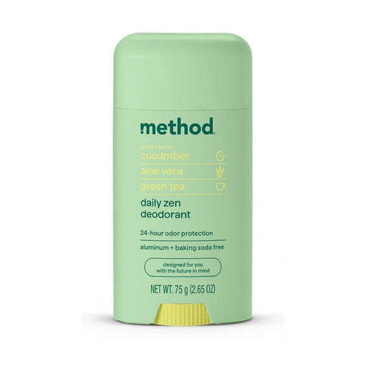 Method Deodorant Stick, Aluminum & Baking Soda Free, Daily Zen, 2.65oz -
