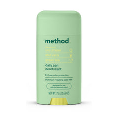 Method Deodorant Stick, Aluminum & Baking Soda Free, Daily Zen, 2.65 oz
