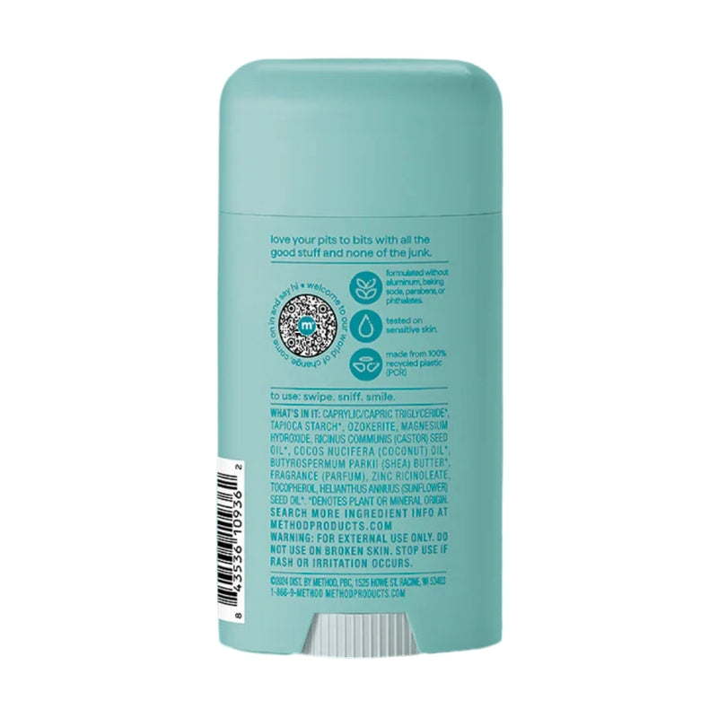 Method Deodorant Stick, Aluminum & Baking Soda Free, Coco Twist, 2.65oz