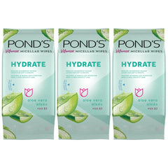 Pond's Vitamin Micellar Hydrating Aloe Makeup Remover Wipes, 25 Count