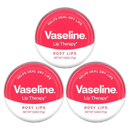 Vaseline Lip Therapy Lip Balm Tin, Rosy Lips, 0.6oz -