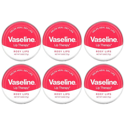 Vaseline Lip Therapy Lip Balm Tin, Rosy Lips, 0.6oz -