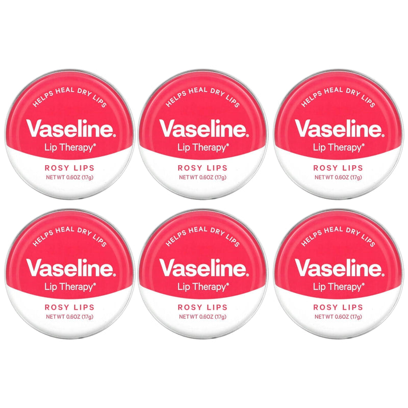 Vaseline Lip Therapy Lip Balm Tin, Rosy Lips, 0.6oz