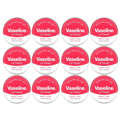 Vaseline Lip Therapy Lip Balm Tin, Rosy Lips, 0.6oz -
