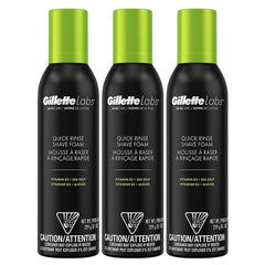 Gillette Labs Quick Rinse Shave Foam, Vitamin B3 + Sea Kelp, 8.1oz