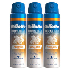 Gillette Odor Shield Deodorant, Glacier Water + Sandalwood, 4.3oz