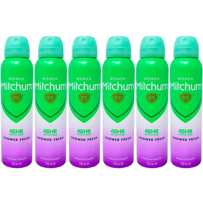 Mitchum Women Antiperspirant & Deodorant, Shower Fresh, 5 oz, 6-Pack