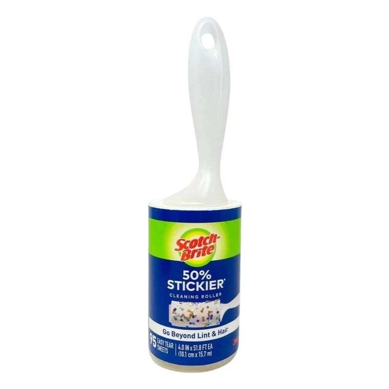 Scotch-Brite 50% Stickier Cleaning Lint Roller, 95 Sheets