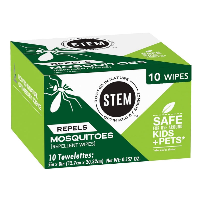 Stem Mosquito Repellent Wipes, 10 Count