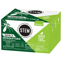 Stem Mosquito Repellent Wipes, 10 Count