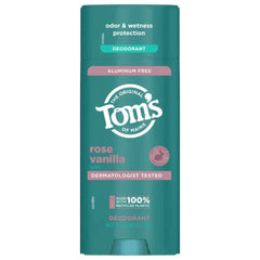 Tom’s of Maine Aluminum Free Deodorant, Rose Vanilla, 3.25oz