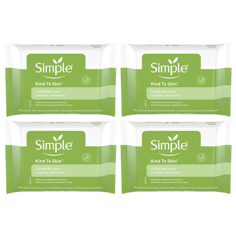 Simple Kind To Skin Cleansing Facial Wipe, 7 Count