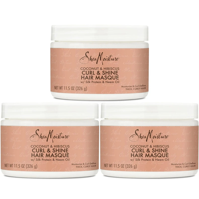 Shea Moisture Curl & Shine Hair Masque, Coconut & Hibiscus, 11.5oz