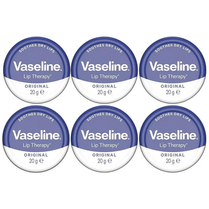 Vaseline Lip Therapy Lip Balm Tin, Original, 0.7oz (20g) -