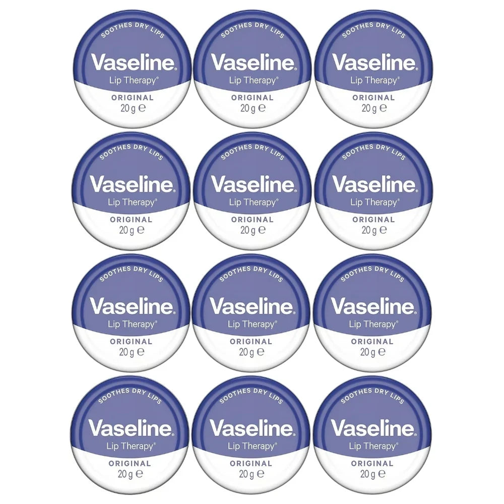 Vaseline Lip Therapy Lip Balm Tin, Original, 0.7oz (20g) -