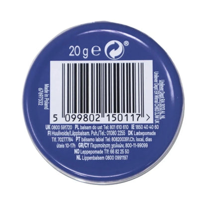 Vaseline Lip Therapy Lip Balm Tin, Original, 0.7oz (20g) -