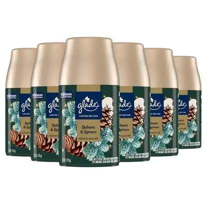 Glade Automatic Spray Refills, Balsam & Spruce, 6.2oz -