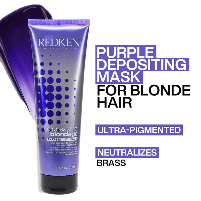 Redken Color Extend Blondage Express Anti-Brass Hair Mask, 8.5oz