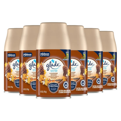 Glade Automatic Spray Refills, Cashmere Woods, 6.2oz -