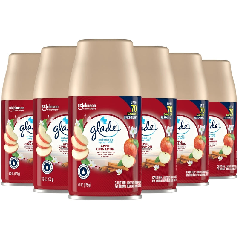 Glade Automatic Spray Refills, Apple Cinnamon, 6.2oz