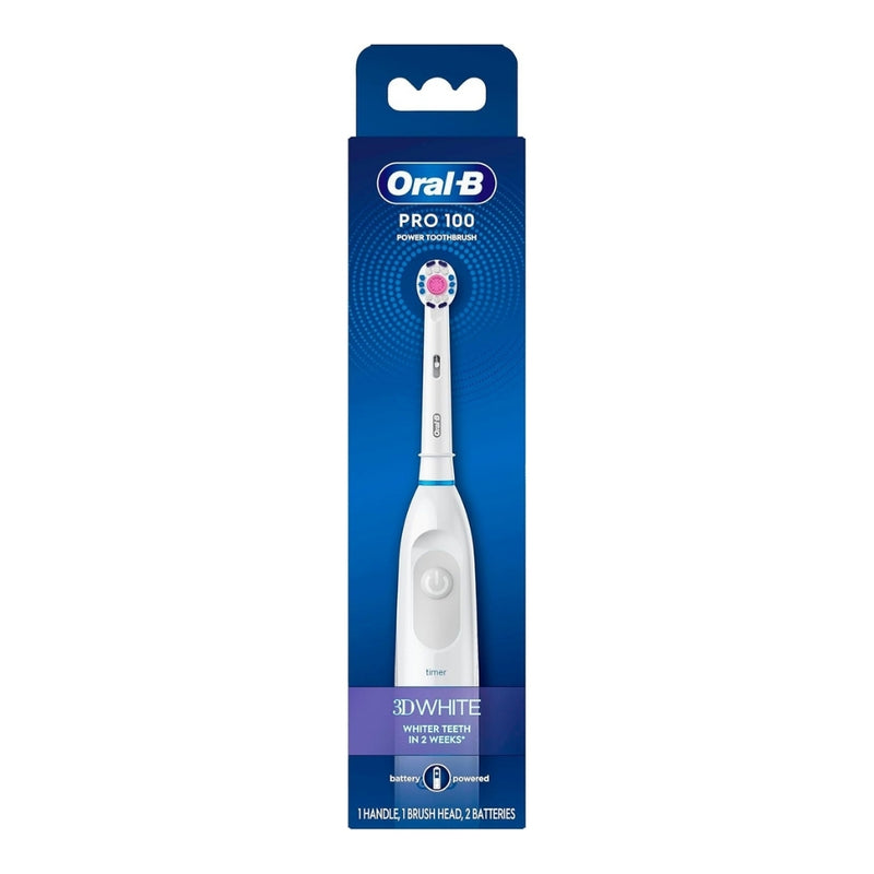 Oral-B Pro 100 3D White Battery Powered Electric Toothbrush
