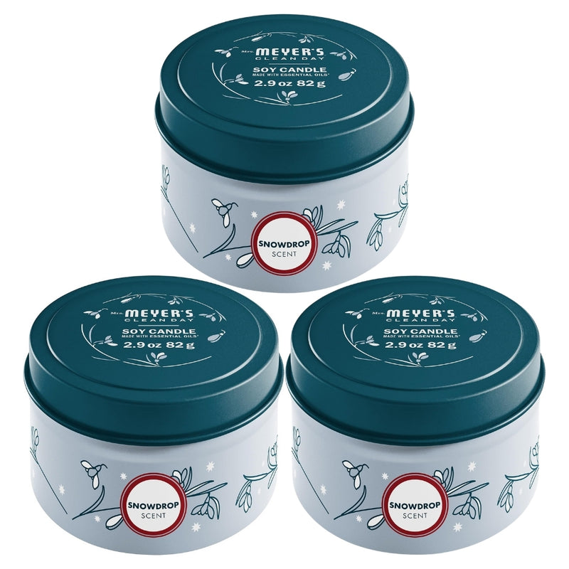 Mrs. Meyer's Soy Candle, Snowdrop, 2.9oz
