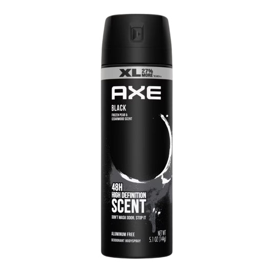 AXE Black Aluminum-Free Deodorant Bodyspray, Frozen Pear & Cedarwood, 5.1oz -