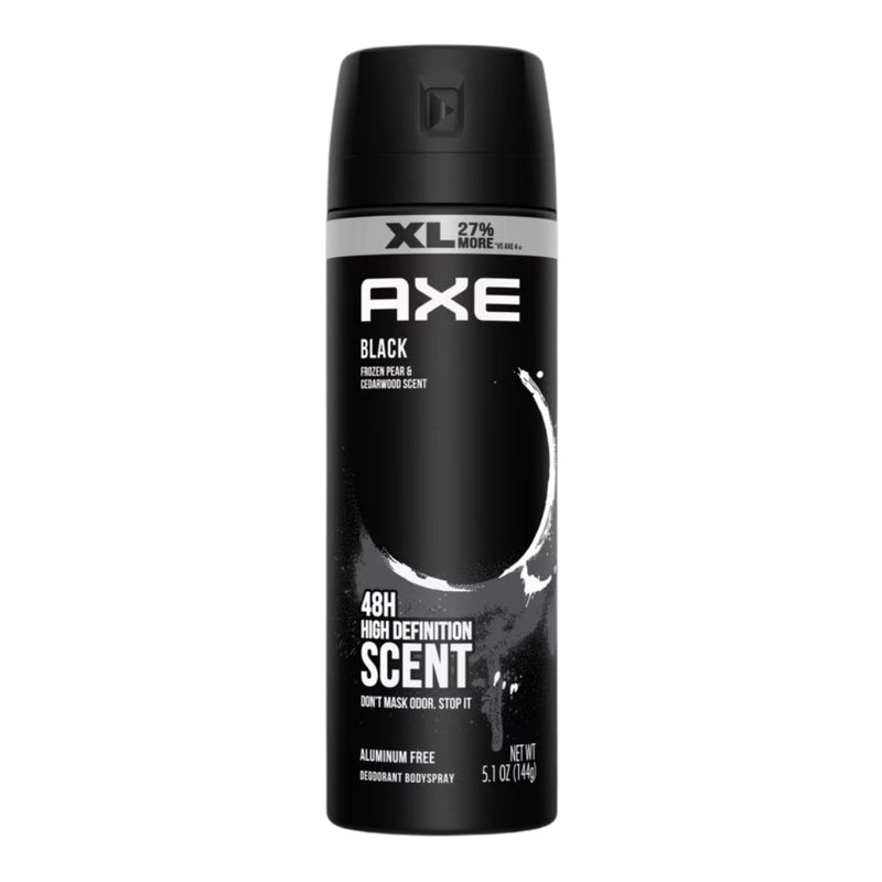 AXE Black Aluminum-Free Deodorant Bodyspray, Frozen Pear & Cedarwood, 5.1oz