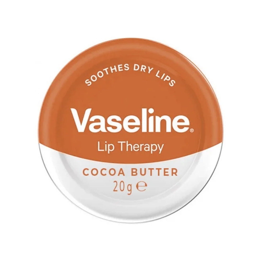 Vaseline Lip Therapy Lip Balm Tin, Cocoa Butter, 0.7 oz (20g)