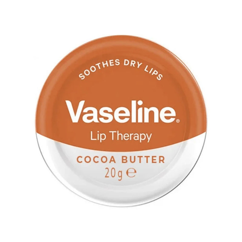 Vaseline Lip Therapy Lip Balm Tin, Cocoa Butter, 0.7oz (20g)