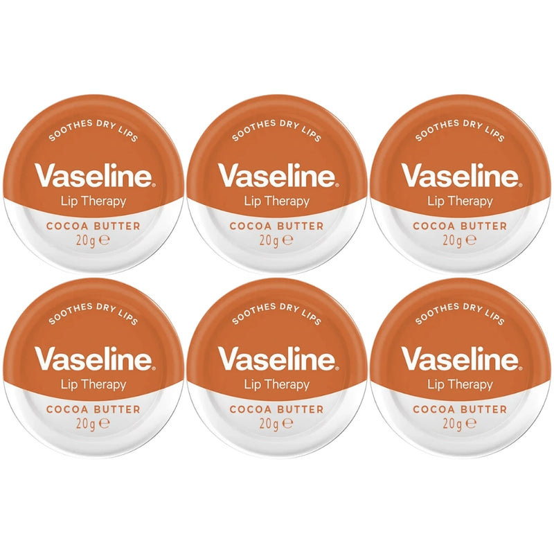 Vaseline Lip Therapy Lip Balm Tin, Cocoa Butter, 0.7oz (20g)