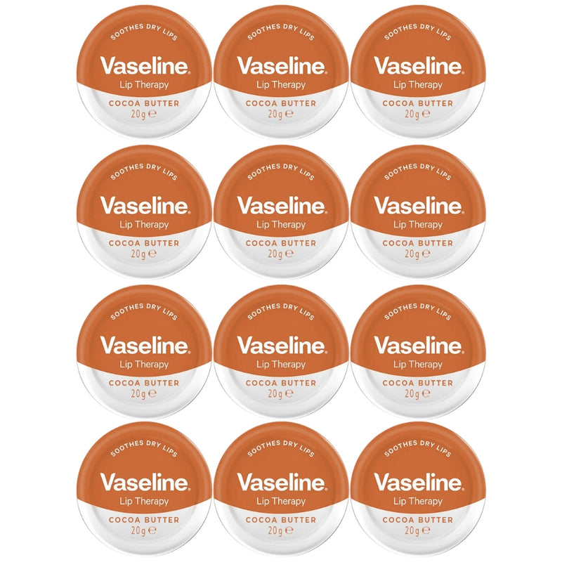 Vaseline Lip Therapy Lip Balm Tin, Cocoa Butter, 0.7oz (20g)