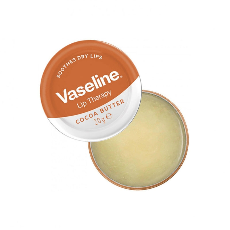 Vaseline Lip Therapy Lip Balm Tin, Cocoa Butter, 0.7oz (20g)
