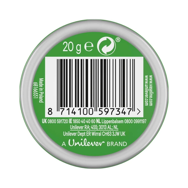 Vaseline Lip Therapy Lip Balm Tin, Aloe, 0.7oz (20g)