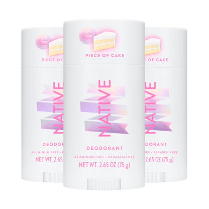 Native Deodorant Stick, Piece of Cake, 2.65oz -