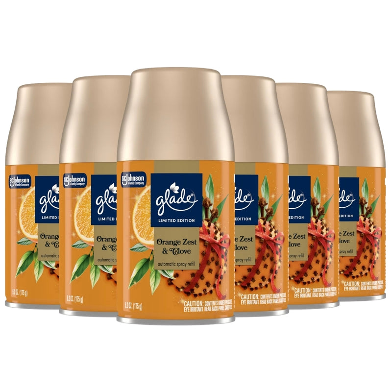 Glade Automatic Spray Refill, Orange Zest & Clove, 6.2oz