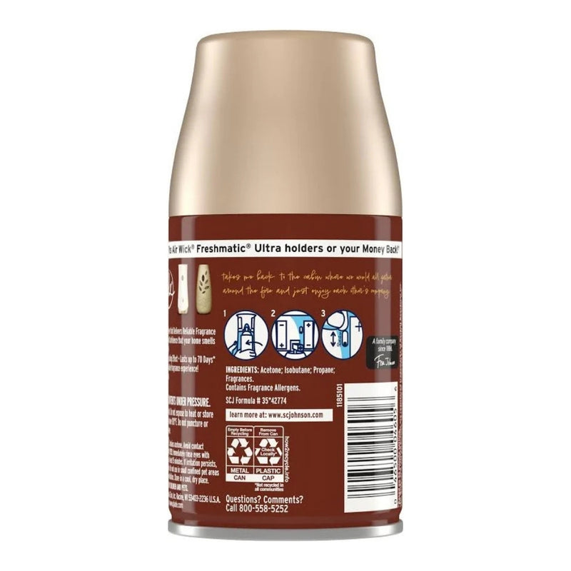Glade Automatic Spray Refill, Festive Fireside Glow, 6.2oz