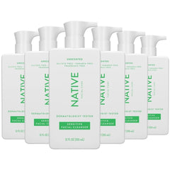 Native Sensitive Facial Cleanser, Unscented, 12oz