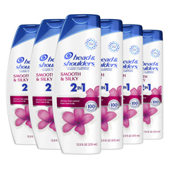 Head & Shoulders 2-in-1 Dandruff Shampoo + Conditioner, Smooth and Silky, 12.5oz