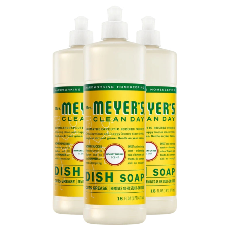 Mrs. Meyer's Clean Day Liquid Dish Soap, Honeysuckle, 16oz