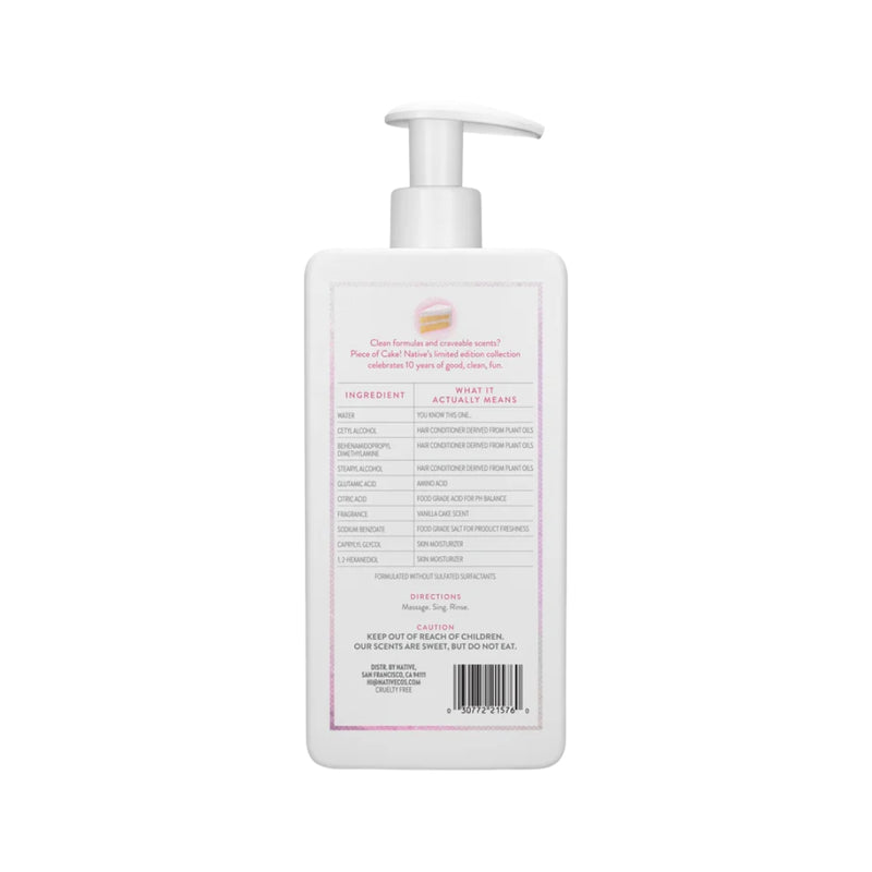 Native Moisturizing Conditioner, Piece of Cake, 16.5oz