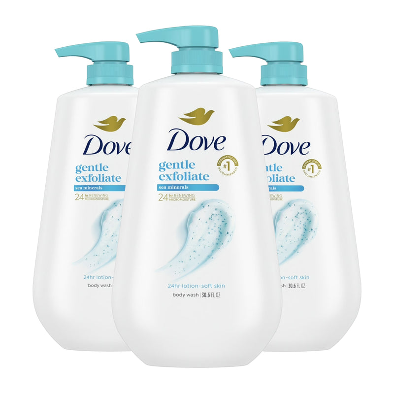 Dove Gentle Exfoliating Body Wash, Sea Minerals, 30.6oz