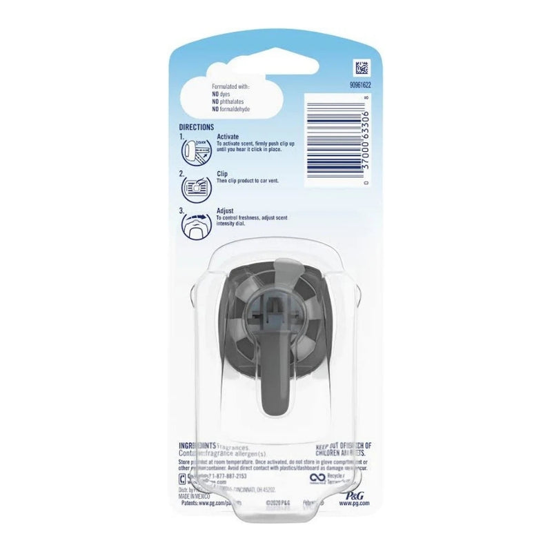 Febreze Car Vent Clip Pet Odor Eliminator Air Freshener, Fresh Scent, 1 Count