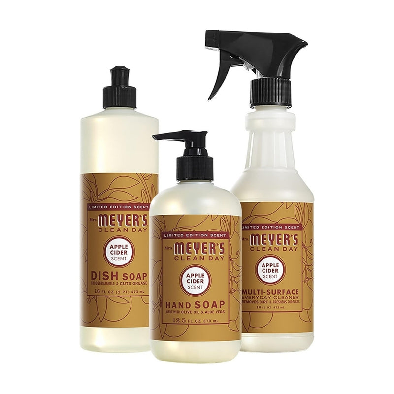 Mrs. Meyers Clean Day Kitchen Basics Set, Apple Cider