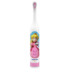Spinbrush Kids Battery Powered Soft Bristle Toothbrush, Princess Peach
