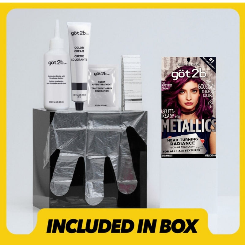 Got2b Metallics Permanent Hair Color, M69 Amethyst Chrome