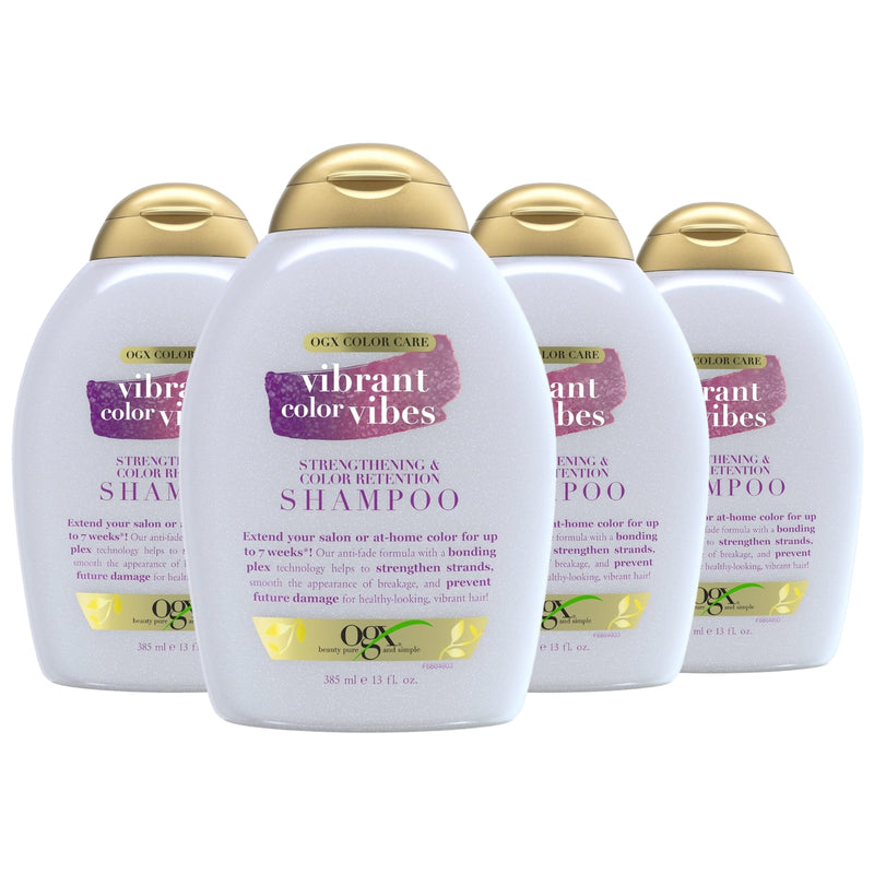 OGX Color Care Vibrant Color Vibes Strengthening & Color Retention Shampoo, 13oz