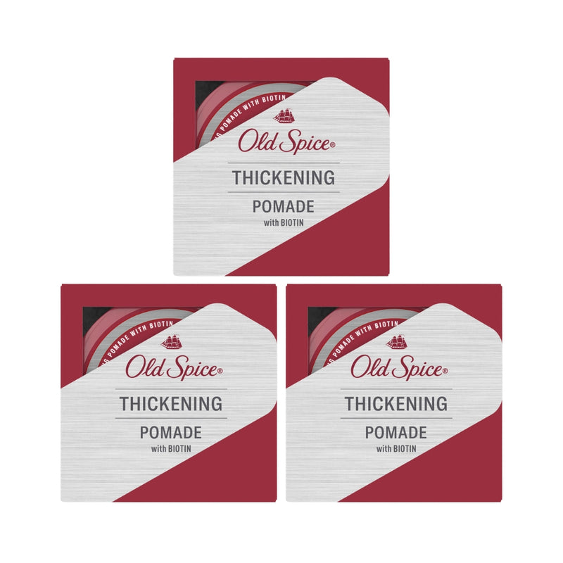 Old Spice Thickening Pomade with Biotin, Medium Hold, Low Shine, 2.22oz