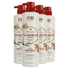 Old Spice Gentleman's Blend 2-in-1 Moisturizing Shampoo + Conditioner, Apricot Kernel & Coconut Oil, 14.8oz